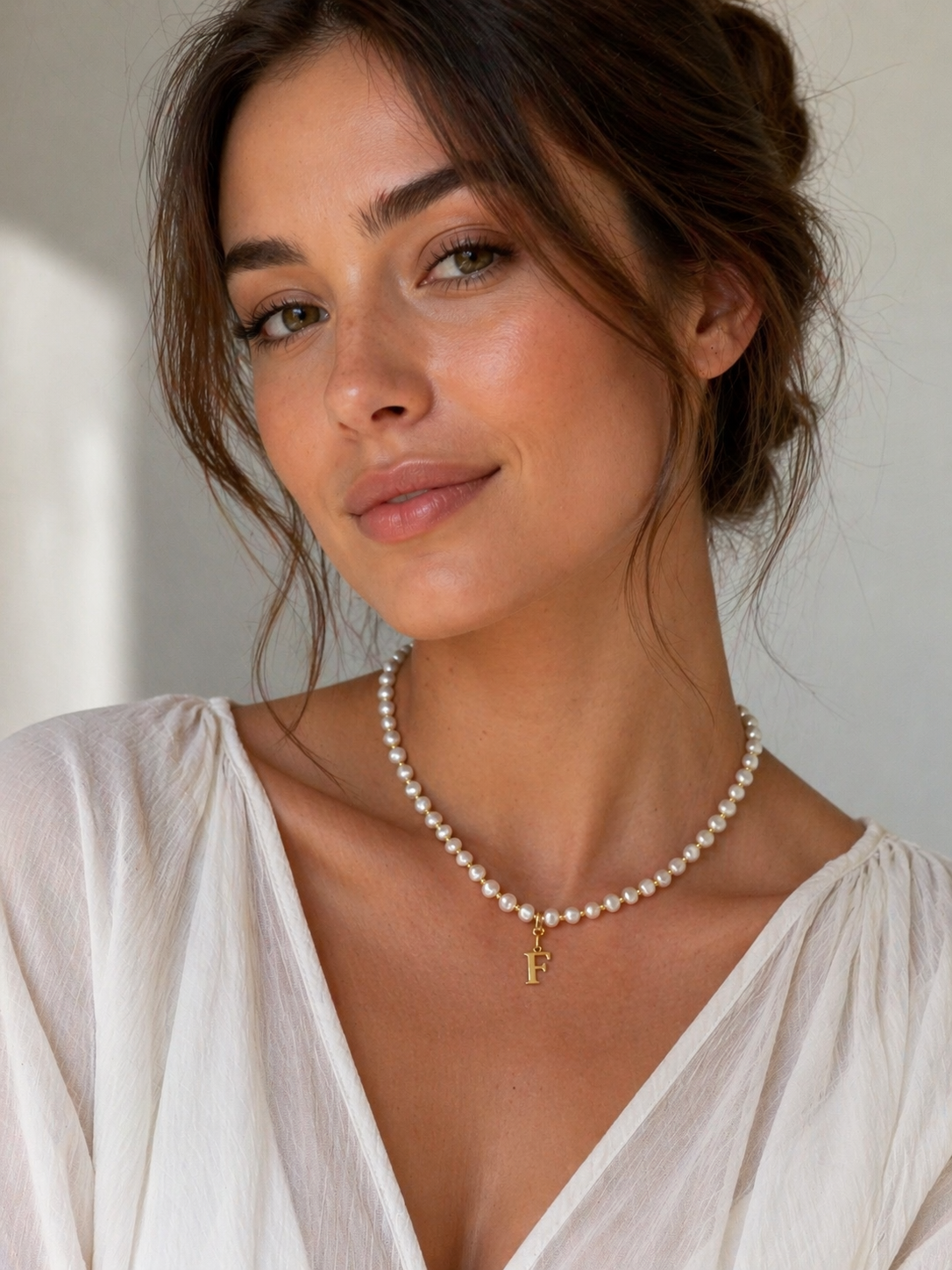 Personalised Initial Freshwater Pearl Necklace