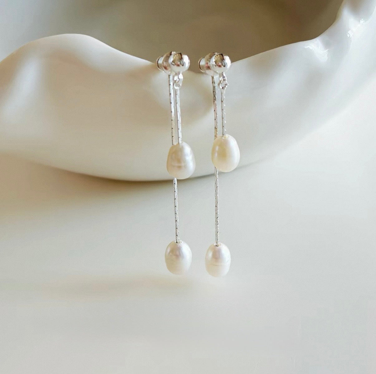 Convertible Pearl Drop Earrings