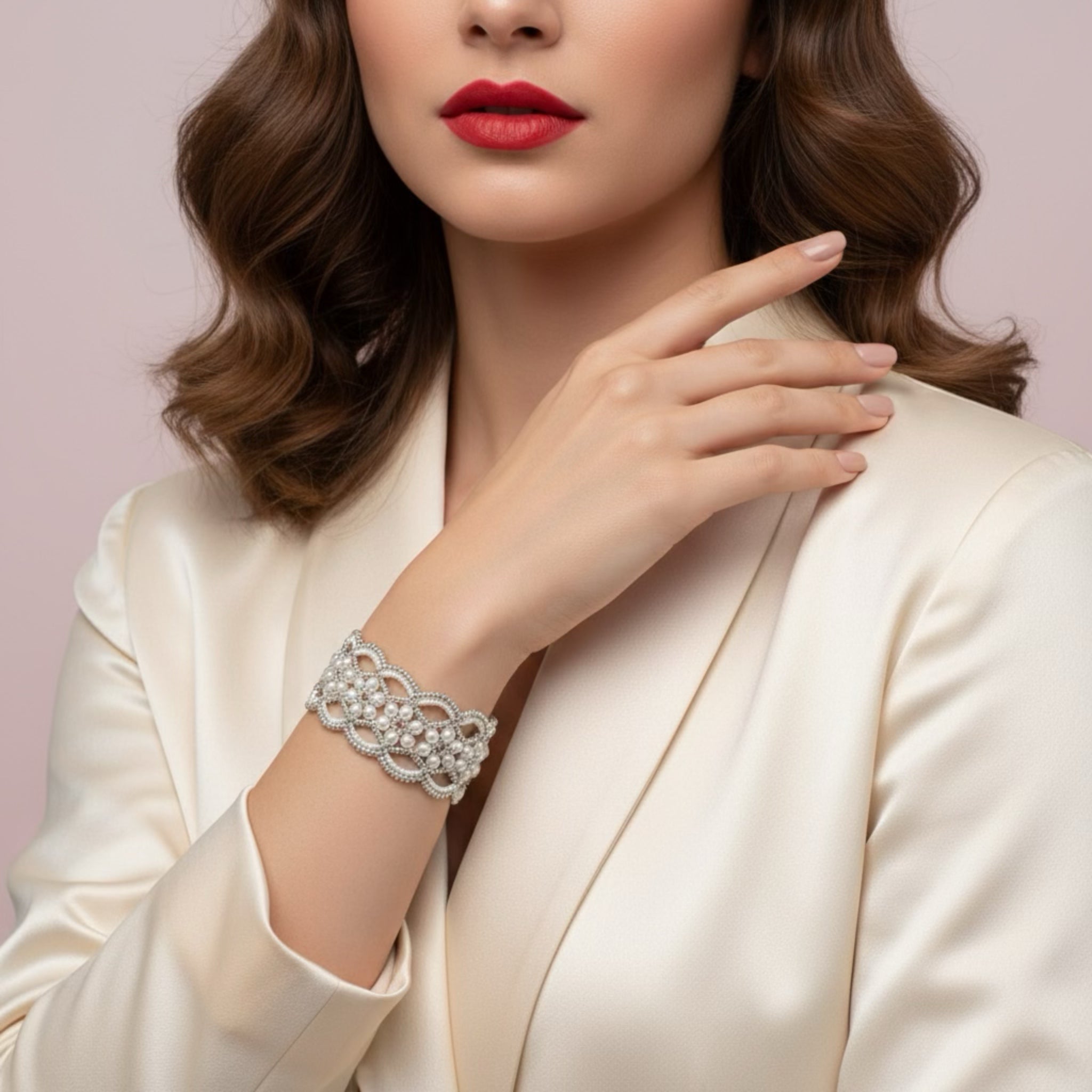 Étoile Lace Pearl Bracelet