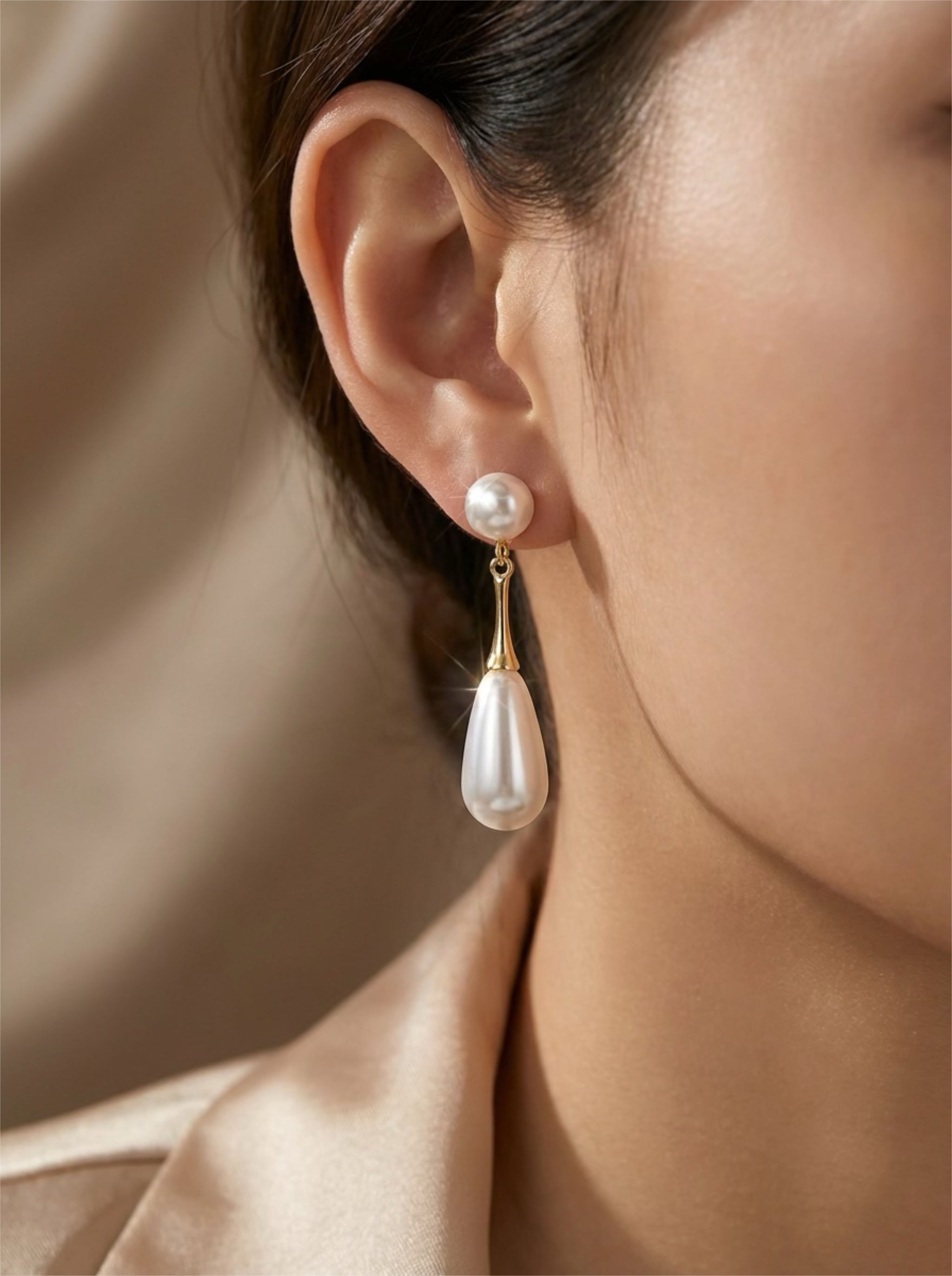 Paris Pearl Drop Earrings