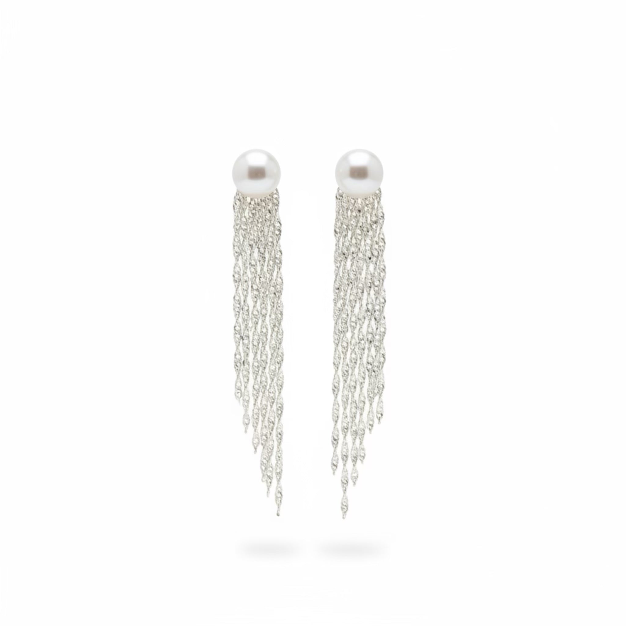 Celeste Pearl Tassel Earrings
