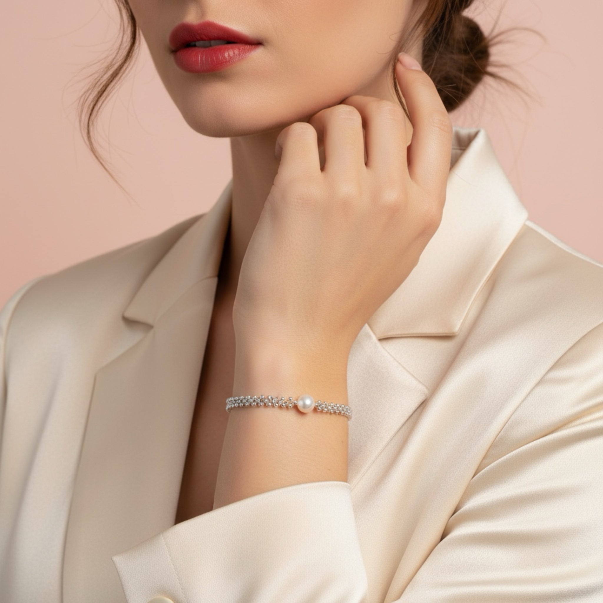 Timeless Pearl Bracelet - Silver