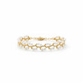 Elyuna Pearl Weave Bracelet - Gold