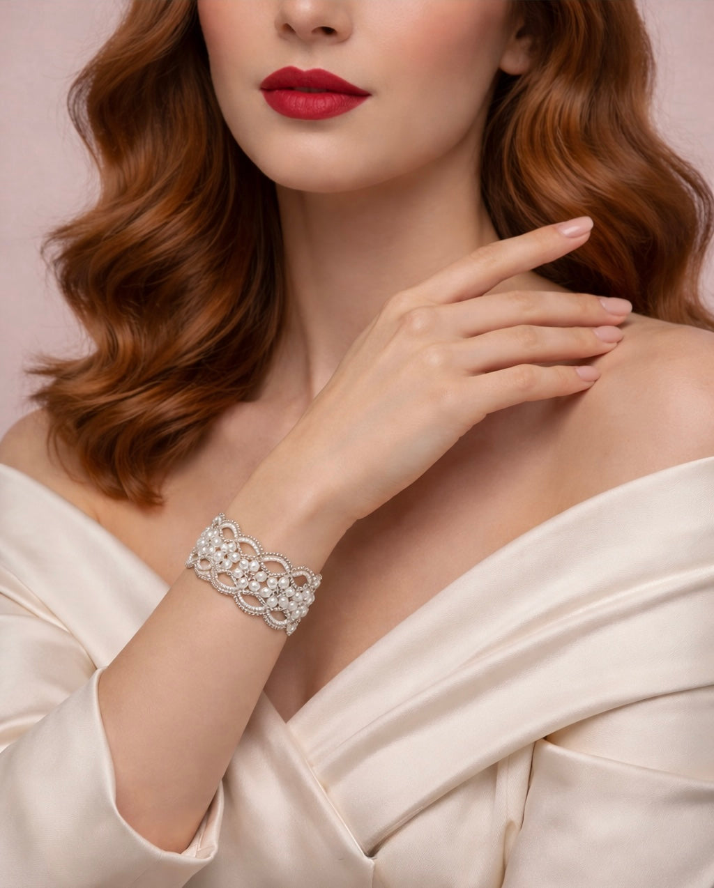 Étoile Lace Pearl Bracelet