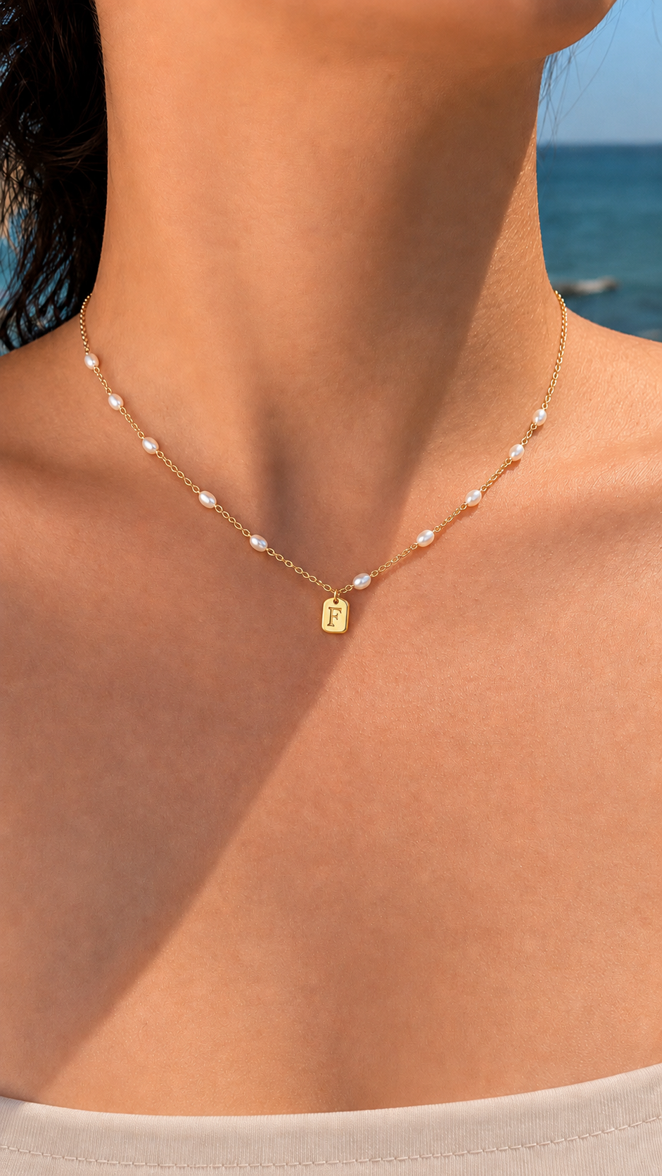 Custom Celeste Pearl Necklace
