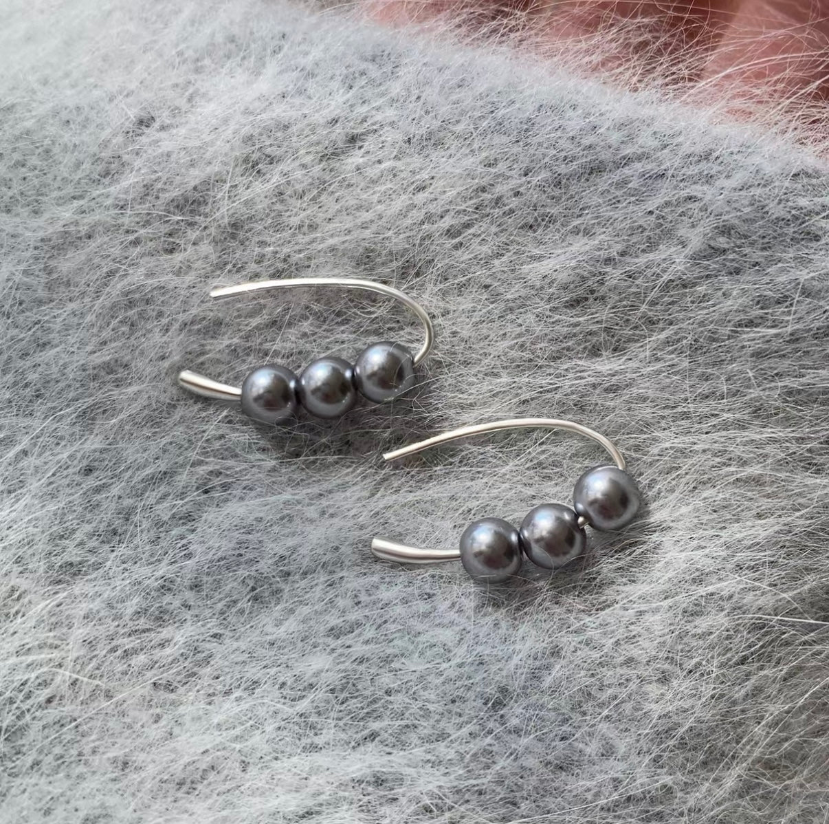 Celeste Pearl Ear Climber Earrings