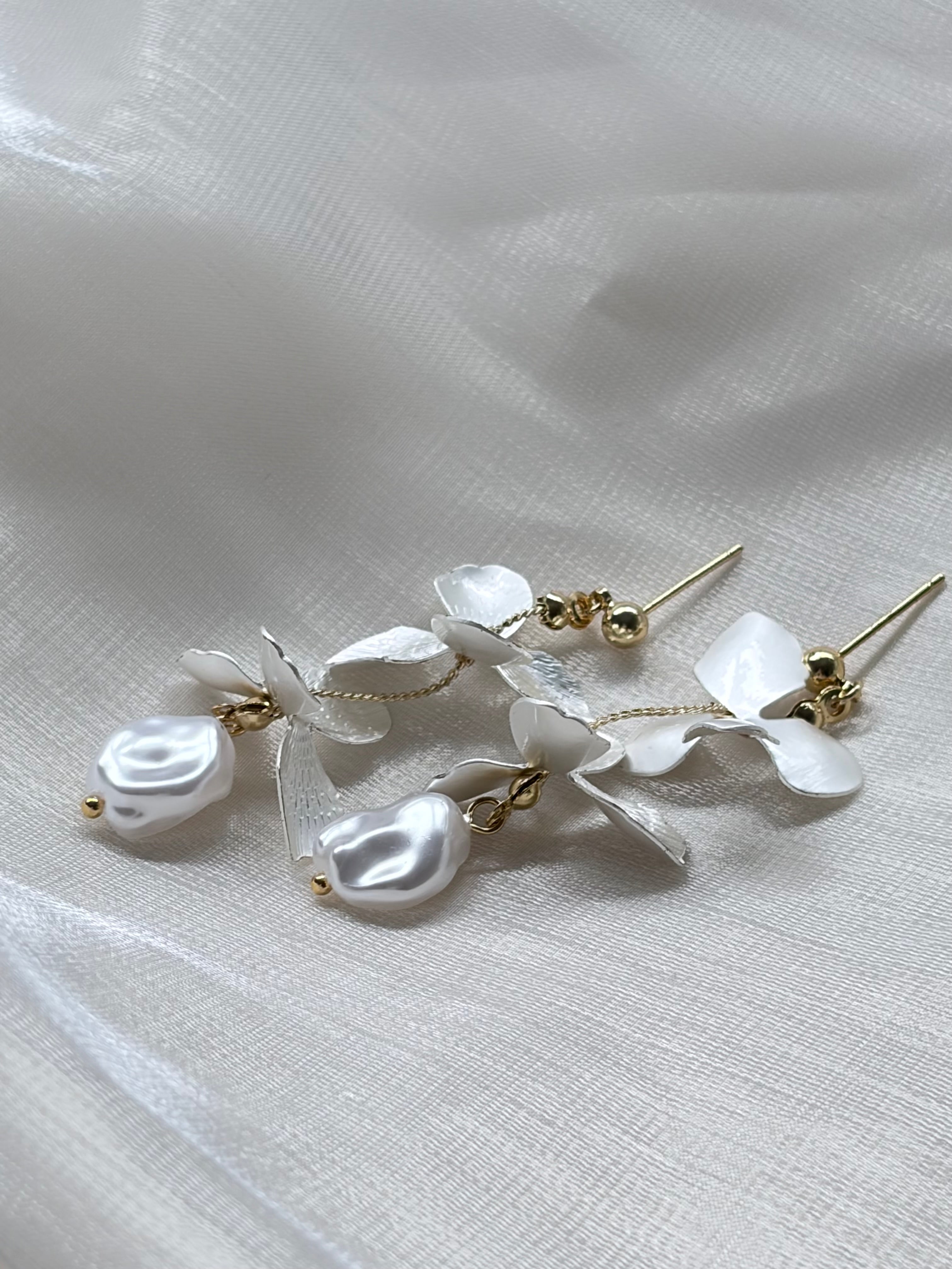 Blossom Pearl Drop Earrings