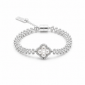 Silver Four Leaf Clover Bracelet￼