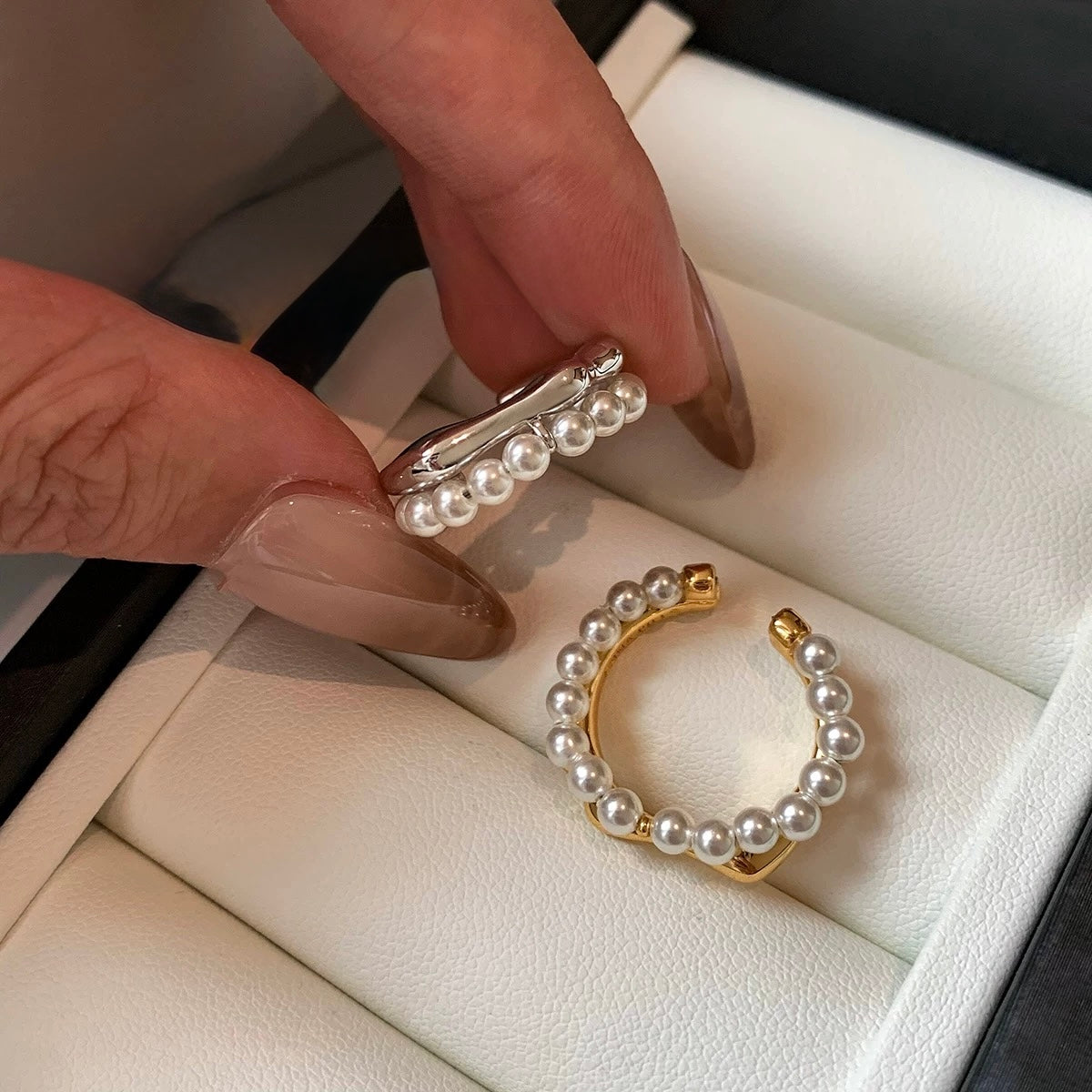 Petite Pearl Layer Ring