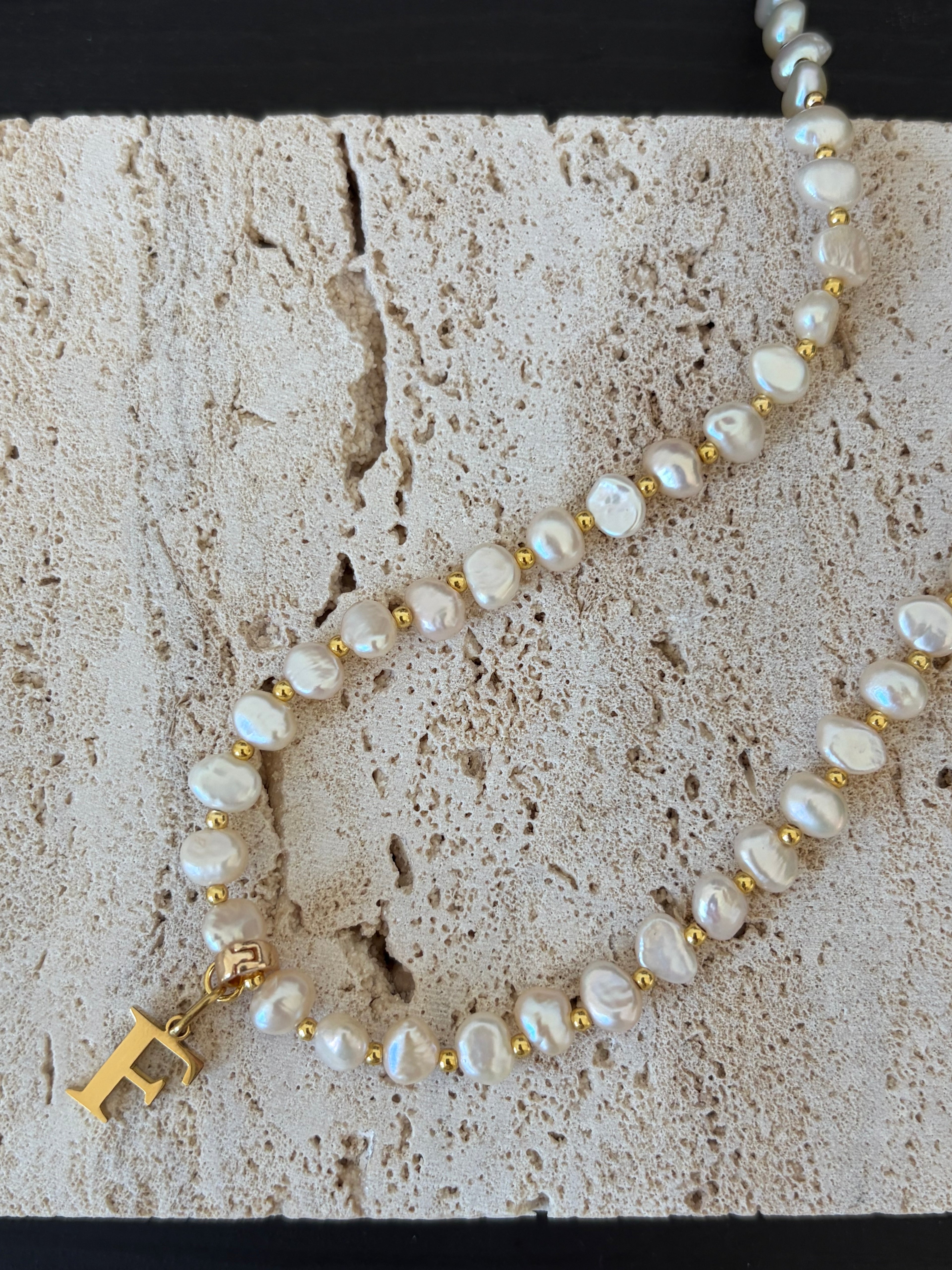 Personalised Initial Freshwater Pearl Necklace
